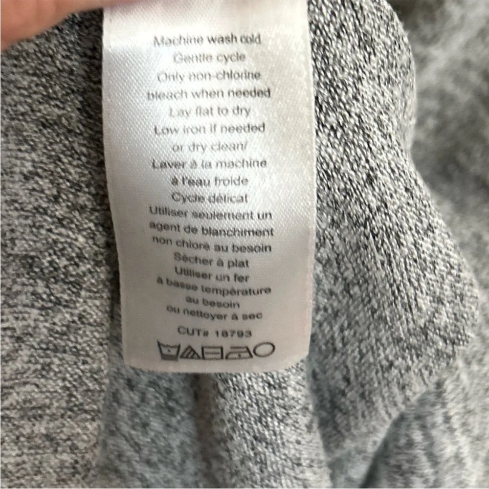 Women’s Rag & Bone Grey Black Marled VNeck Lightweight Casual Sweater Top XS